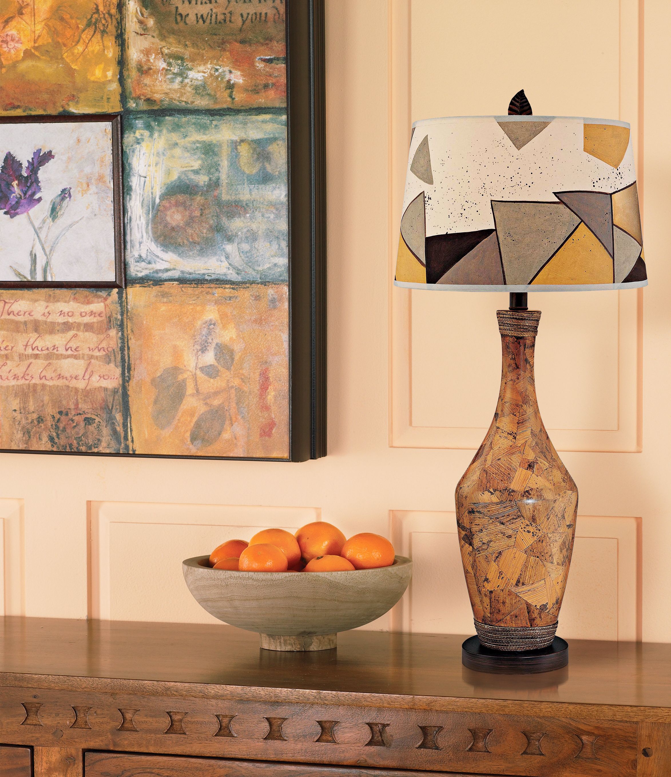 Art in an entryway.